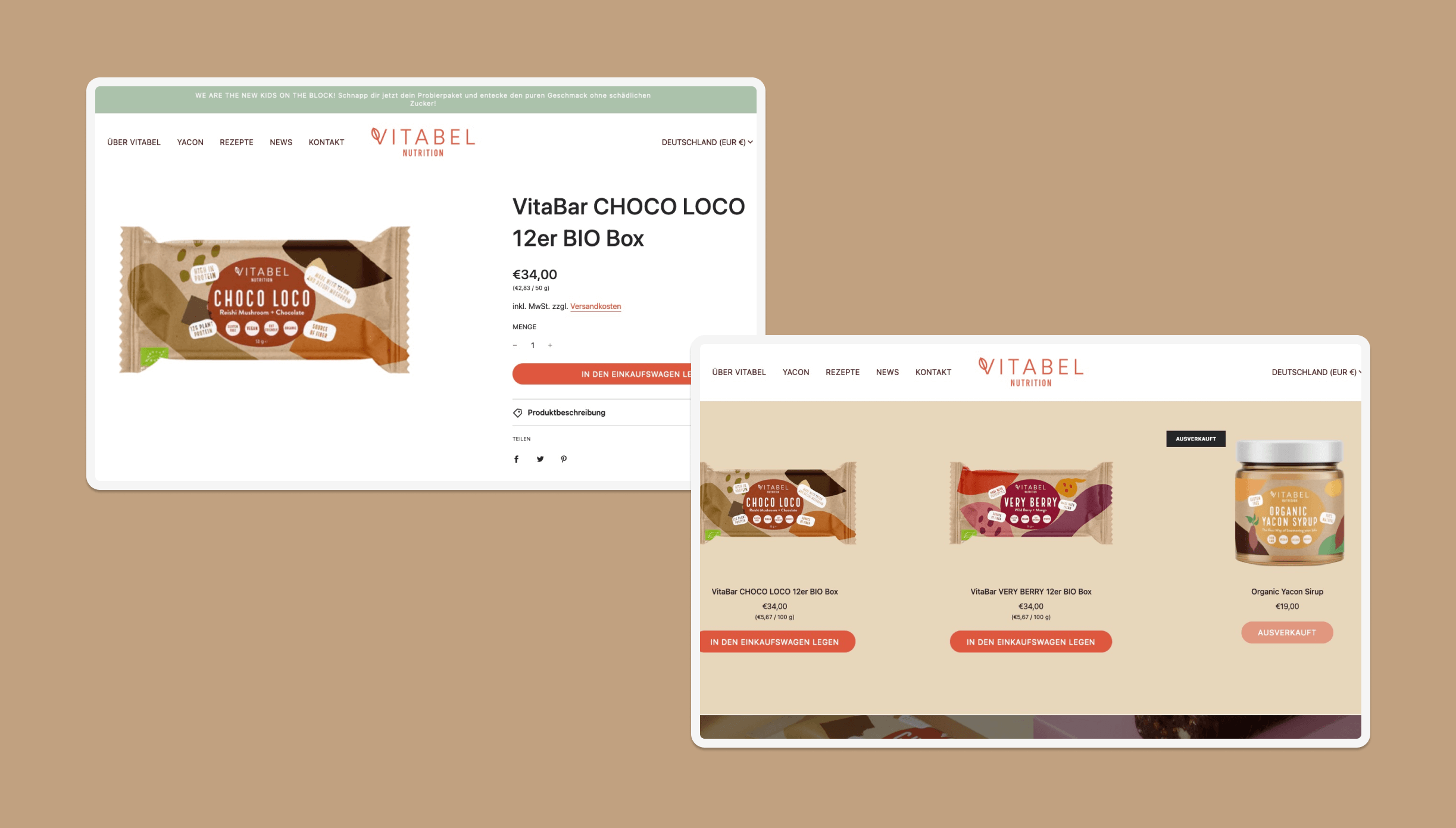 Vitabel Nutrition – Shopify D2C Kombinat Case Study