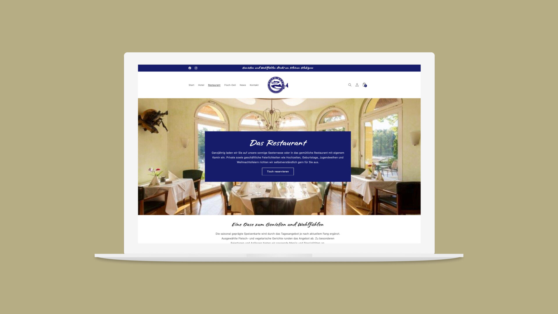 Fischhaus Glubigsee Hotel Shopify CMS Case