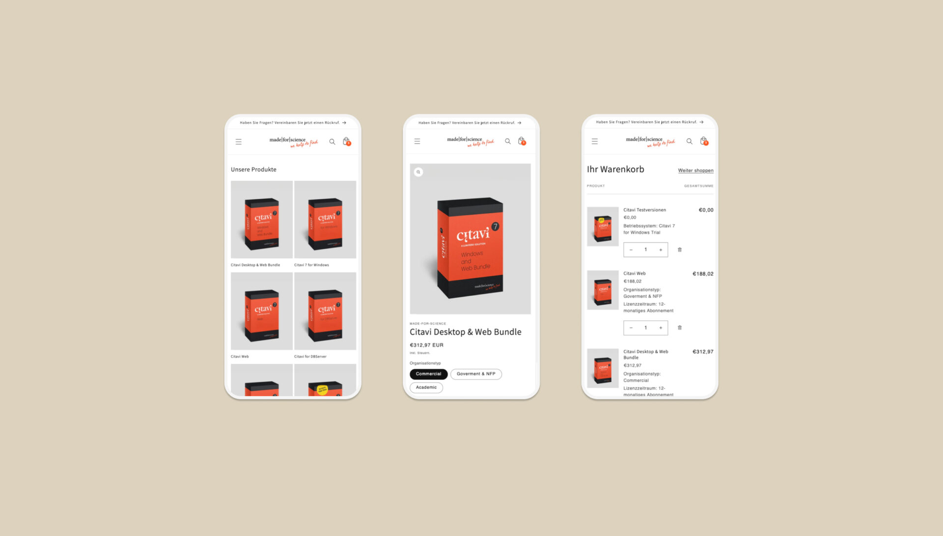 Made for science – Shopify mobile